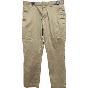 Banana Republic Mens Aiden Chino Pants Size 34 Tan Preppy Business BLEMISHES